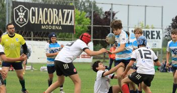 Modena Rugby - Il “Mucchi” della ripartenza è uno spettacolo. Oltre 700 bambini in campo al Torneo organizzato dal Modena Rugby 1965
