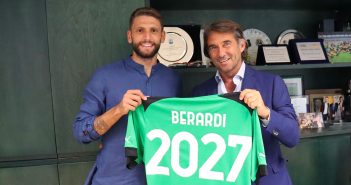 UFFICIALE - Sassuolo, rinnovo del contratto fino al 2027 per Domenico Berardi