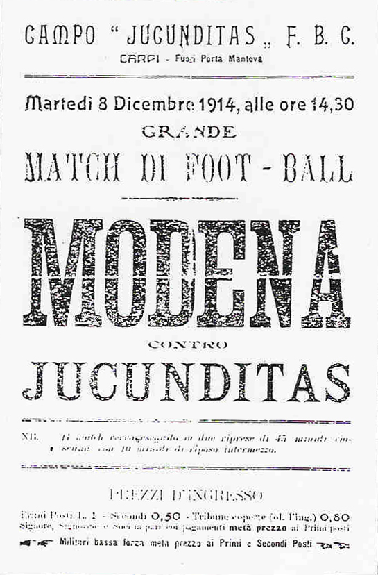 Locandina per l'incontro dell'8 dicembre 1914.