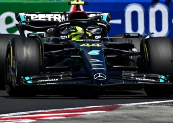 Formula One F1 - Hungarian Grand Prix - Hungaroring, Budapest, Hungary - July 22, 2023 Mercedes' Lewis Hamilton during practice REUTERS/Marton Monus/File Photo