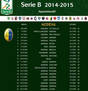 modena calendario
