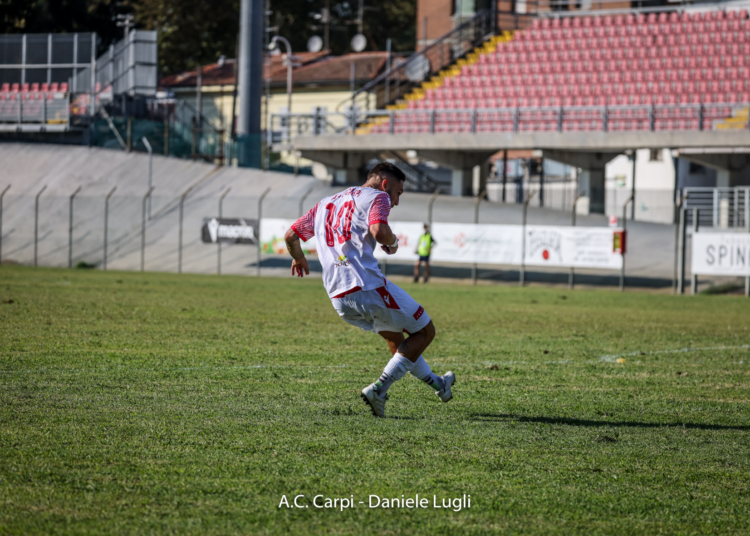 Il discusso gol di Saporetti