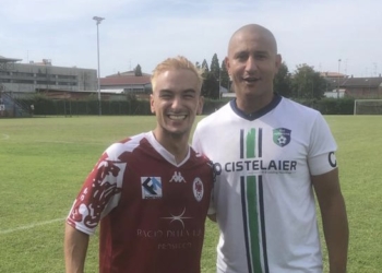 I capitani Rizzo (La Pieve) e Habib (Formigine)