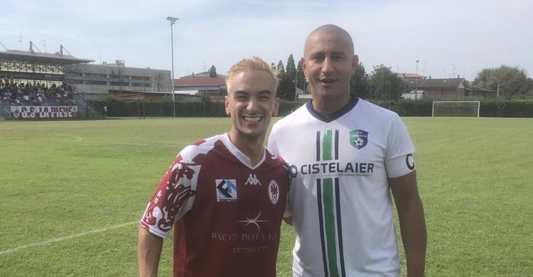 I capitani Rizzo (La Pieve) e Habib (Formigine)