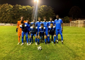 L'United Carpi schierata nella sfida col Cavezzo