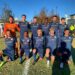Il Vezzano schierato prima della partita con la Quarantolese