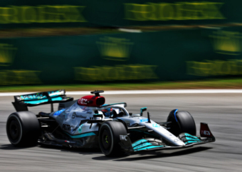 George Russell (GBR) Mercedes AMG F1 W13.
12.11.2022. Formula 1 World Championship, Rd 21, Brazilian Grand Prix, Sao Paulo, Brazil, Sprint Day.
- www.xpbimages.com, EMail: requests@xpbimages.com © Copyright: Coates / XPB Images