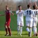 Ridolfi viene festeggiato dopo il 5-0 (ph. Vignoli)