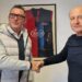 Matteo Brandolini col presidente della Bagnolese Conti