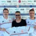 Nonantola: Paolo Pignatti (viceallenatore), Franco De Luca (ds), Marco Bellini (allenatore):
