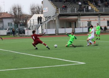 Il gol do Fontana (ph Baraldini)