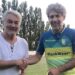 A destra mister Campedelli ai tempi della Cortilese