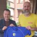 Il nuovo mister Cristian De Luca con il dg Fabio Paroli