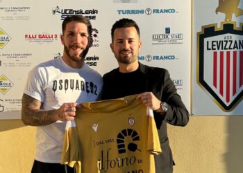 Bomber Pancaldi con la maglia del Levizzano