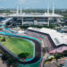 Aerial photography of Hard Rock Stadium during the F1 Miami Grand Prix on Saturday, May 6, 2023 in Miami Gardens, Fla. (Peter McMahon/F1 Miami GP)