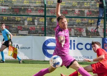 Giulianova-Terre di Castelli 1-0: il gol di Carbonelli