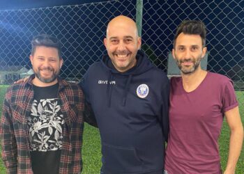Possidiese: al centro Marco Dallolio, vicepresidente  insieme a mister Barbanti (a inistra) e Cassano