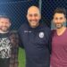 Possidiese: al centro Marco Dallolio, vicepresidente  insieme a mister Barbanti (a inistra) e Cassano