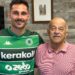 L'attaccant Fabio Notari col ds Enrico Pifferi