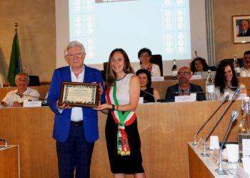 Marcello Masi col sindaco di Formigine Elisa Parenti