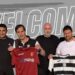 Enzo Cestari (vicepresidente),  Massimiliano Bisi (presidente), Alessandro Melli (mister), e Marco Rossi (dirigente sportivo)