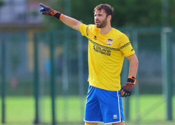 Il portiere della Cdr Chiiossi in azione ad Arceto (ph. Vignoli)
