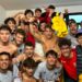 I giovani della Maranese festeggiano la vittoria sullla Villadoro