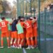 L'esultanza della Cdr dopo il gol di Ricaldone (ph Menozzi)