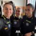 A destra l'arbitro Jennifer Ferrini