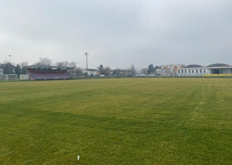 Lo stadio Gualdi di San Possidonio