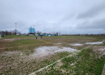 Ecco come si presentava domenica il campo Zambelli di Corlo