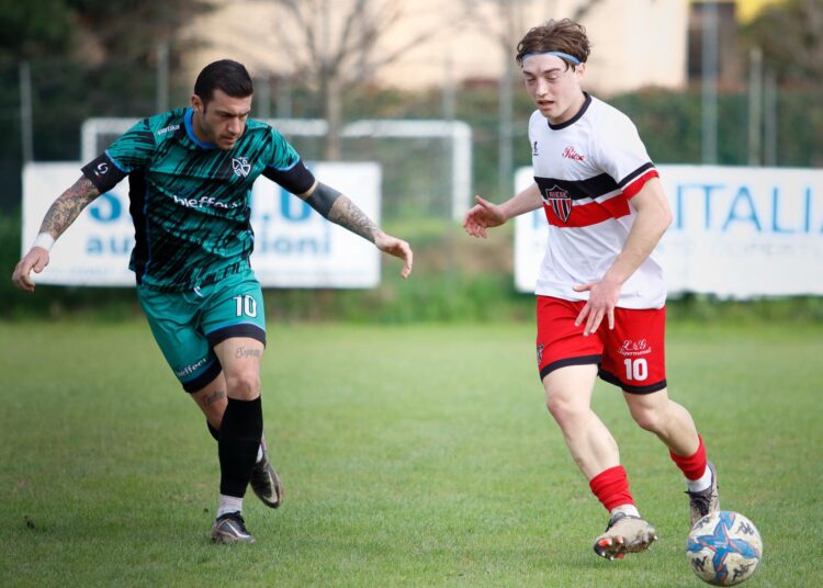 La Riese in azione nel derby di domenica contro la Sammartinese (ph Guidetti)