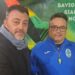 Il dg Fiorini con mister Santini