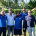 Maranello:da sinistra Memo Montorsi, il ds Daniele Giovanelli, mister Mirko Tosi, il vicepresidente Matteo Morandi e il presidente Giovanni Morandi vicepreisdente
