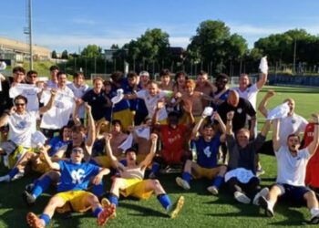 La festa di domenica del San Paolo dopo la vittoria sull'Ubersetto