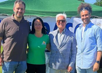 Da sx: il sindaco di Argenta, Andrea Baldini, Daniela Scanelli, Vicepresidente vicaria FIDASC per l'Emilia-Romagna, Felice Buglione, Presidente Federale Nazionale FIDASC, Ivan Golinelli, Presidente Federale FIDASC per l'Emilia-Romagna