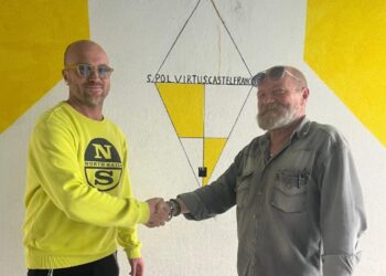 Napolitano con mister Ganassi