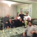 Nella foto al centro Gabriele Tadolini con gli ex della Pavullese (in primo piano Scacchetti)