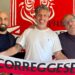 Il direttore dell'area tecnica Sasà Greco, mister Maurizio Domizzi e il ds Alberto Vicini