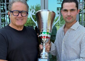Gian Lauro Morselli con Lorenzo Ligabue
