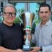 Gian Lauro Morselli con Lorenzo Ligabue