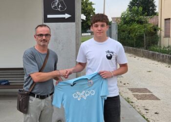 Il ds Andrea Bellodi con Federico Raimondi