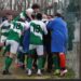 L'esultanza del Medolla San Felice dopo il 3-2 di Hoxha