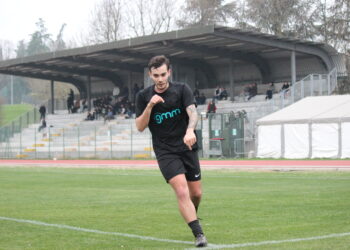 L'esultanza di Gatti dopo il 4-2