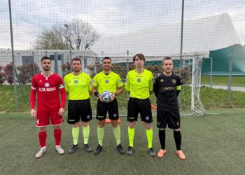 I capitani Fusco e Borghi con la terna