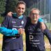 Il presidente del Maranello Giovanni Morandi col figlio Matteo, vicepresidente