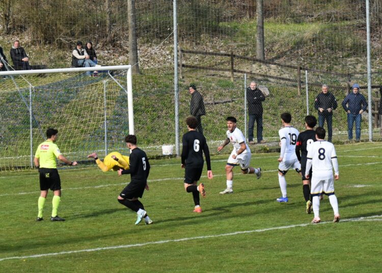 Il gol del Baiso Secchia