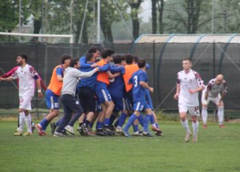 L'esultanza dopo il 2-1