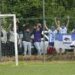 Gli ultras dell'Union 81 nella gara col Sozzigalli