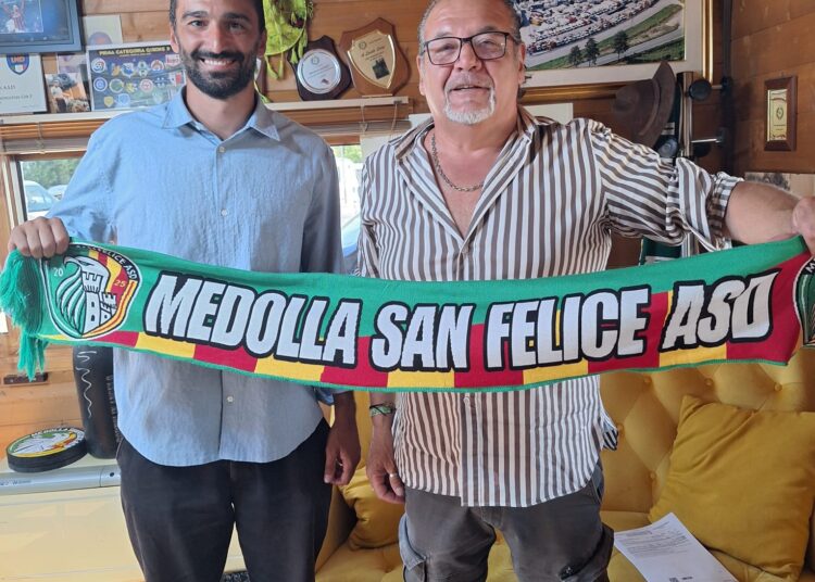 Il presidente Levati con Filippo Carini